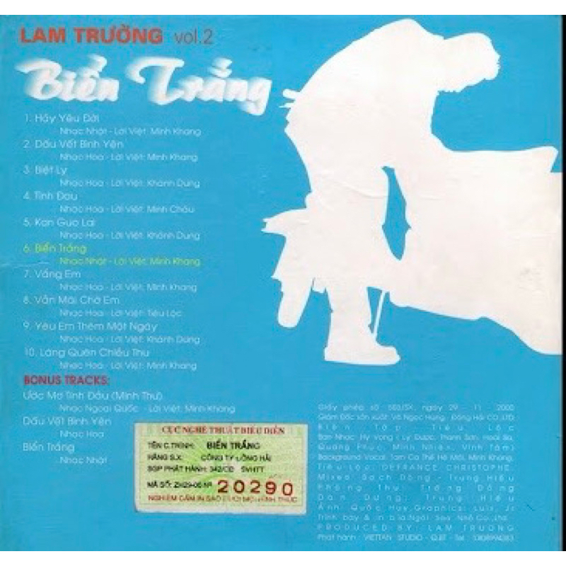 Băng Cassette Lam Trường - Biển Trắng