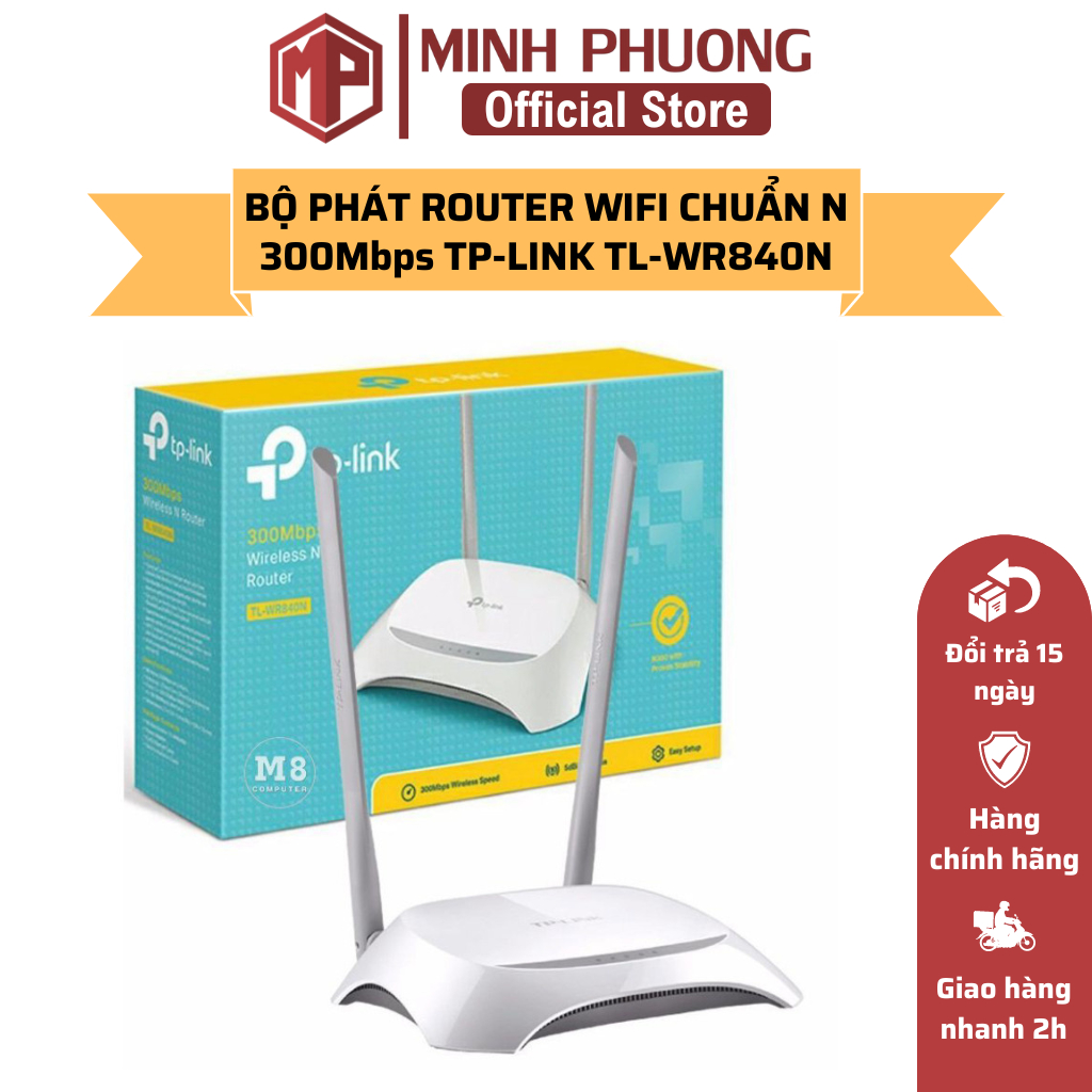 Bộ Phát Router Wifi Chuẩn N Không Dây 300Mbps TP-LINK TL-WR840N - Hàng ...