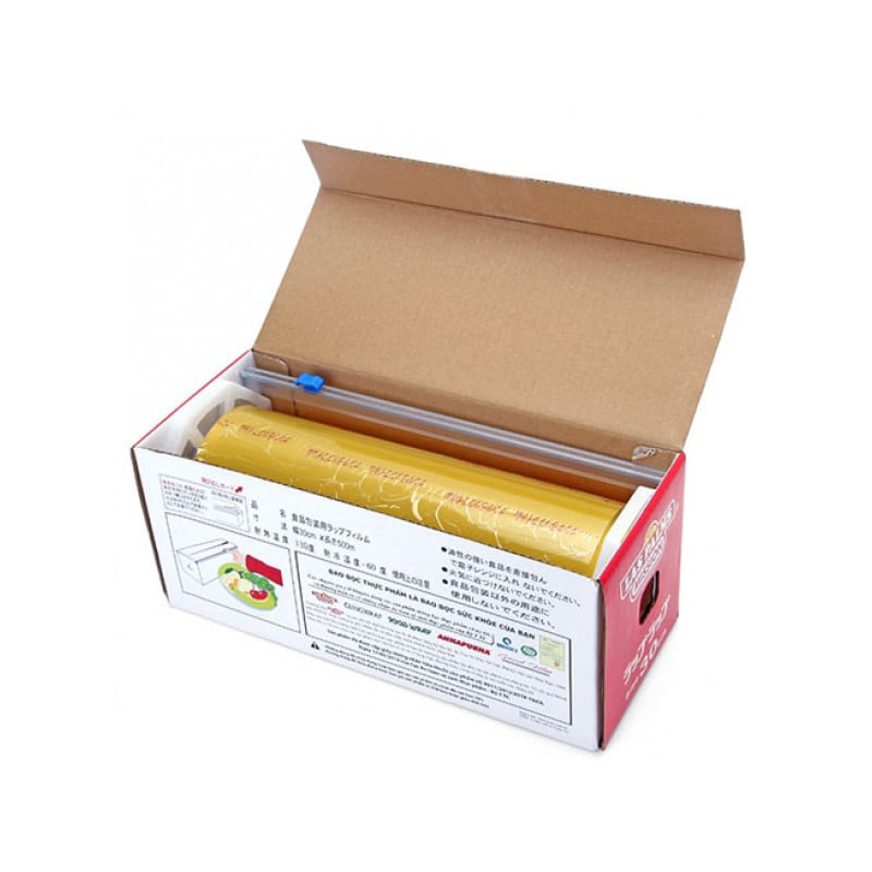 Ảnh Màng Bọc Thực Phẩm Las Palms chính hãng 30cmx500m kèm dao nhựa - Chất liệu PVC - MBTP00006071 2