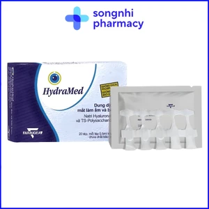 Nước mắt nhân tạo Hydramed 0,2% nhỏ mắt dạng tép [ Chính hãng nhập khẩu từ Đức ]- Hộp 20 tép