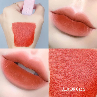 [11.11 MUA 2 TẶNG 1] A10- Đỏ Gạch Son DI Cosmetic lì môi không chì chính hãng