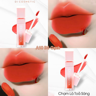 [11.11 MUA 2 TẶNG 1] A10- Đỏ Gạch Son DI Cosmetic lì môi không chì chính hãng