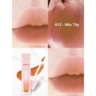 [11.11 MUA 2 TẶNG 1] A12- Nâu Tây Son DI Cosmetic lì môi không chì chính hãng