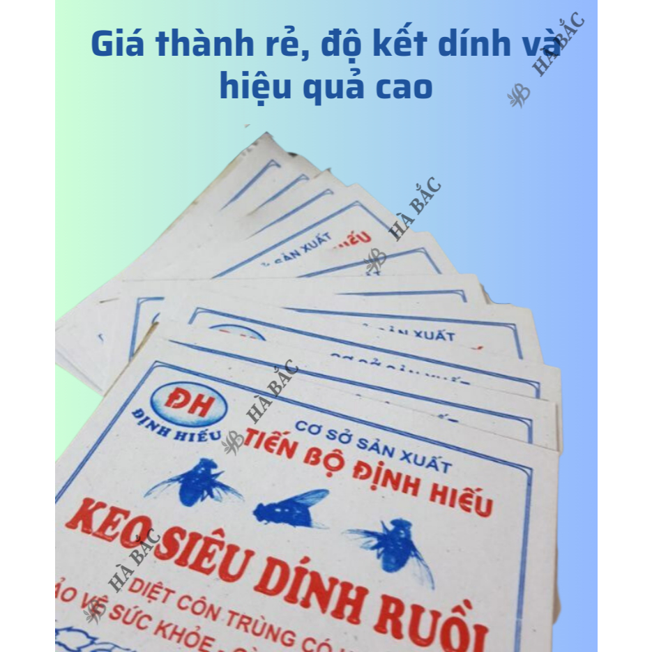[COMBO 5 MIẾNG] Keo Dính Ruồi 2 Mặt Siêu Dính, Dính Chuột, miếng to, Nhiều Keo