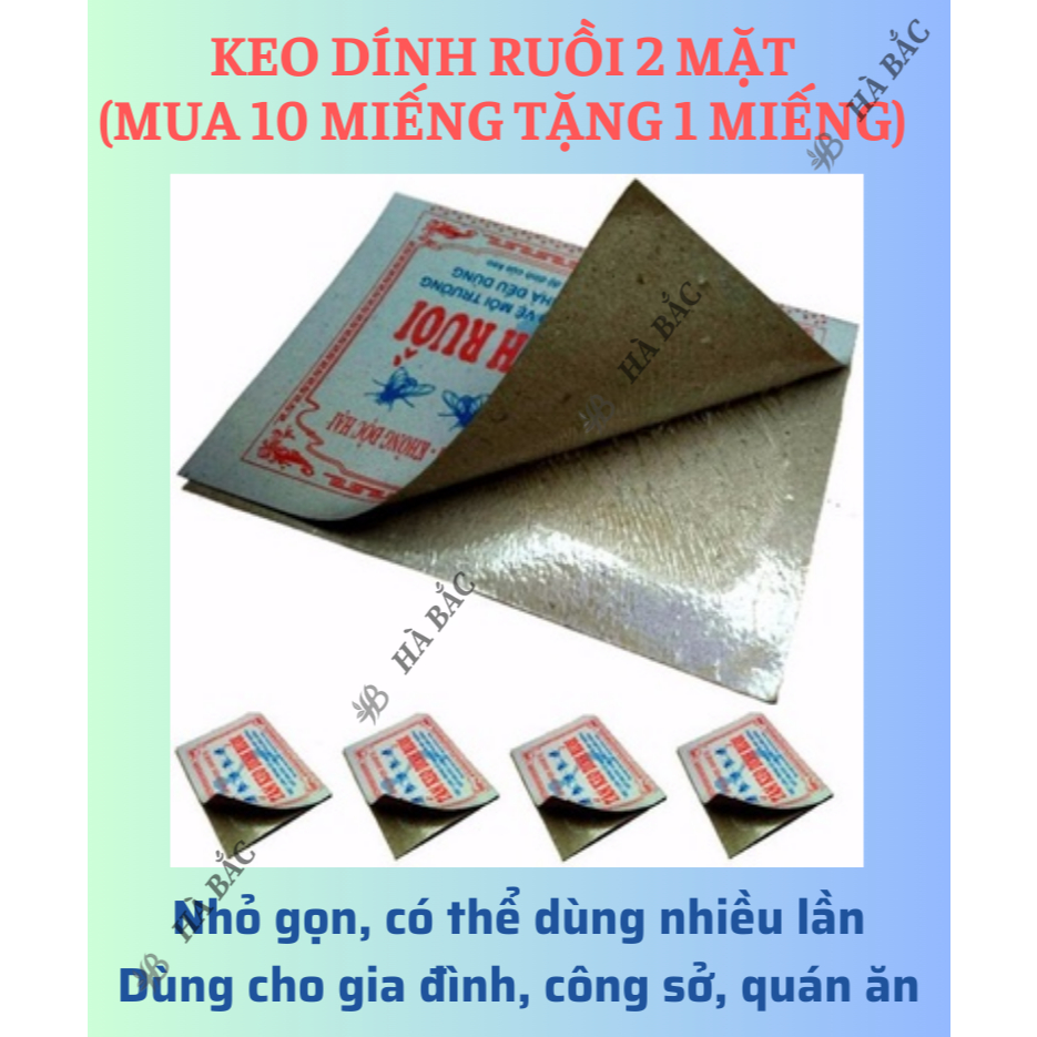 [COMBO 5 MIẾNG] Keo Dính Ruồi 2 Mặt Siêu Dính, Dính Chuột, miếng to, Nhiều Keo