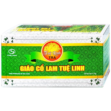 Trà Giảo Cổ Lam Tuệ Linh (Hộp 25 gói) Hỗ trợ giúp giảm mỡ máu, giảm cholesterol toàn phần, ngăn ngừa xơ vữa mạch máu.