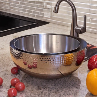 Tô thố size đại chạm khắc kiêm nồi OYATTON [70] 24/28cm, trộn bột, nấu ăn trên bếp từ được O70