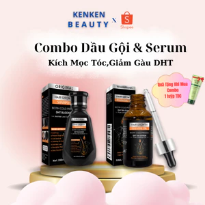 Combo Dầu gội + Serum mọc tóc giảm gàu DHT,Dầu gội DHT kích thích mọc tóc, giảm gàu, nấm ngứa, bảo vê nang tóc chắc khoẻ