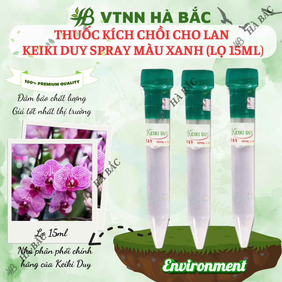 Thuốc kích chồi cho Lan Keiki Duy Spray màu Xanh (lọ 15ml)