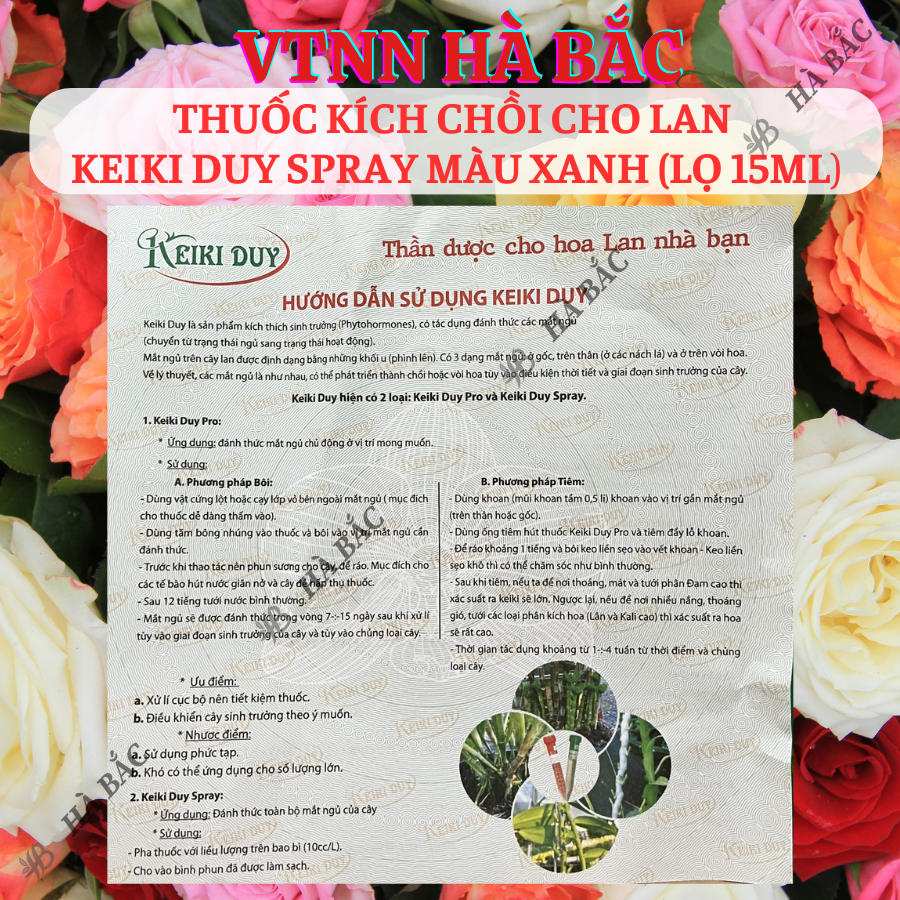 Thuốc kích chồi cho Lan Keiki Duy Spray màu Xanh (lọ 15ml)