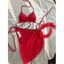 Bikini - đồ bơi bikini 3 mảnh áo tắm tam giác quần kín ôm Mông kèm voan cột ( hàng sẵn - hỏa tốc)