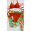 Bikini - đồ bơi bikini 3 mảnh áo tắm tam giác quần kín ôm Mông kèm voan cột ( hàng sẵn - hỏa tốc)