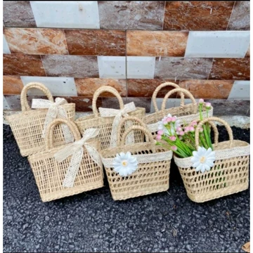 Túi cói mini Vintage, Túi cói Babe Túi Cói Đi Du Lịch Đi Biển ( Xưởng sản xuất sỉ lẻ )