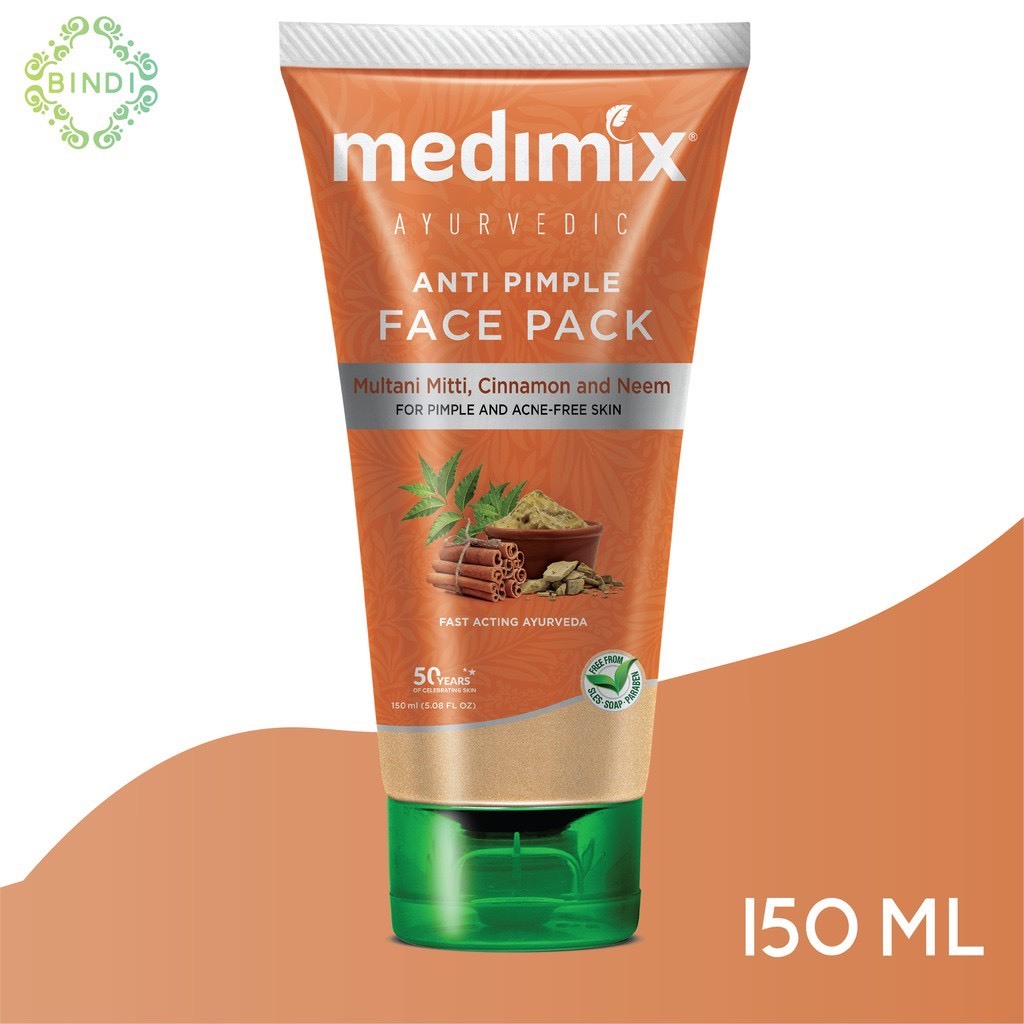 Ảnh Combo Mặt nạ ngừa mụn Medimix - Sữa rửa mặt Medimix Anti Pimple 150ml tặng Xà phòng Godrej Cinthol Deo100g 2