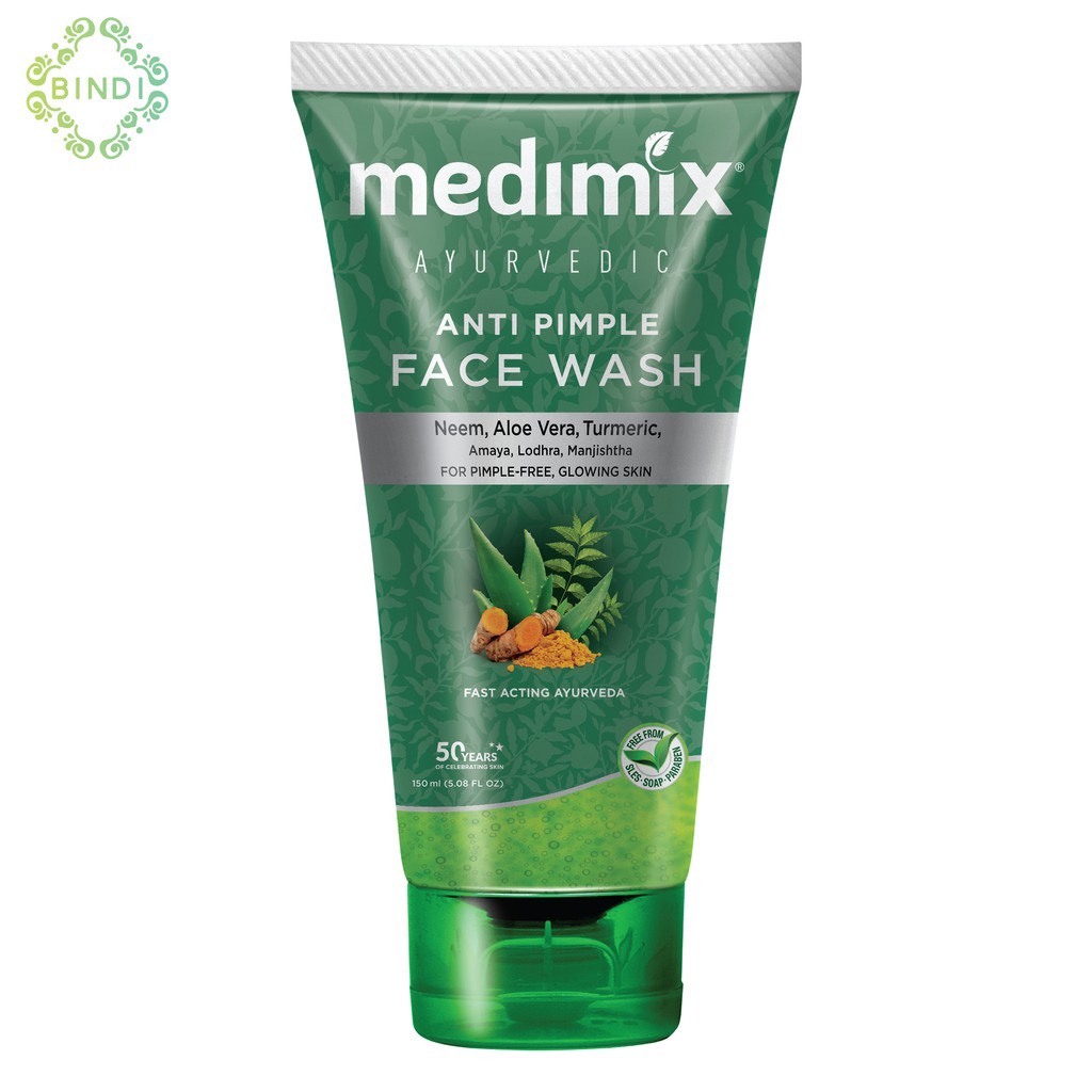 Ảnh Combo Mặt nạ ngừa mụn Medimix - Sữa rửa mặt Medimix Anti Pimple 150ml tặng Xà phòng Godrej Cinthol Deo100g 1