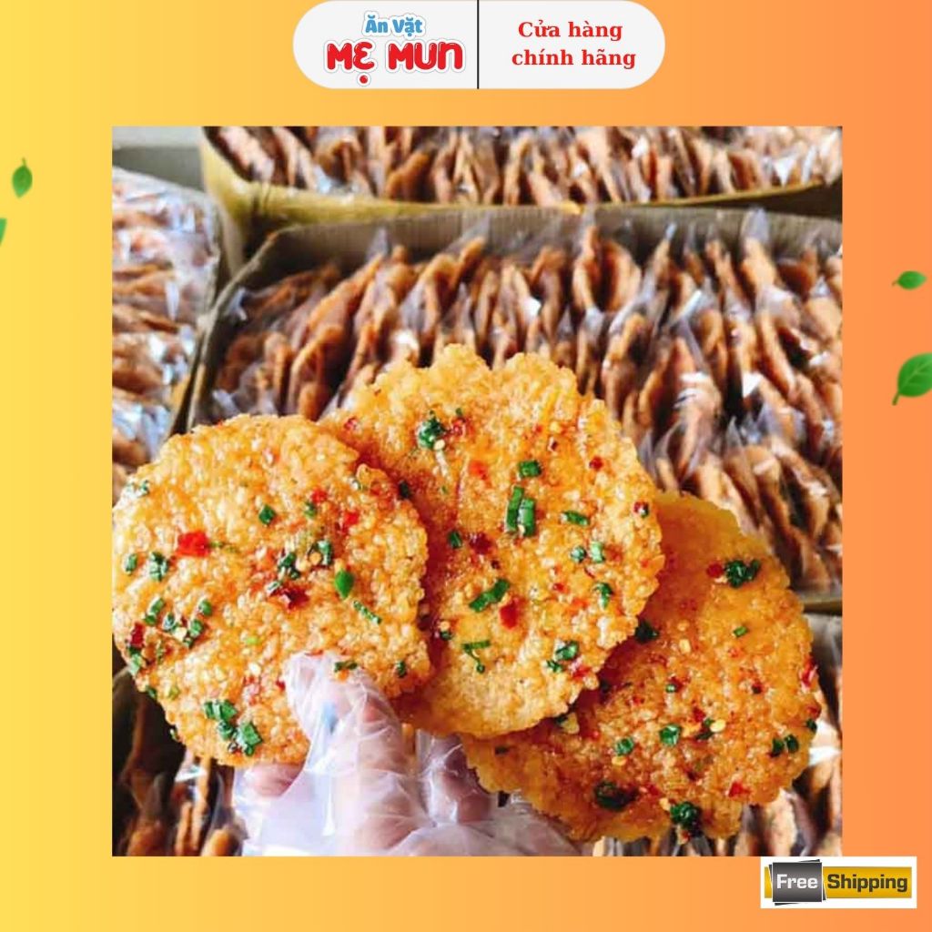 Set 10 Túi Cơm Cháy Mắm Hành Nguyên Miếng Đậm Đà Gia Vị