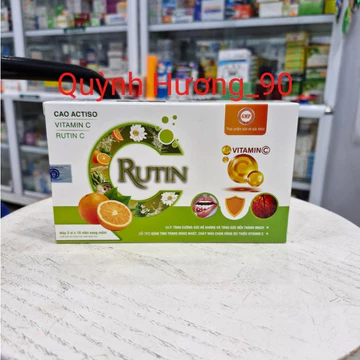 Viên uống RUTIN C 300mg hàm lượng cao hộp 30 viên giúp bền vững thành mạch,giảm nhiệt miệng,chảy máu chân răng