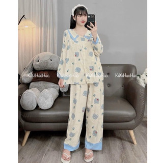 Bộ Bầu Bộ Sau Sinh - Đũi Dài Cổ Nhọn Nhiều Hình - 8 Màu  [ MIỄN SHIP ]