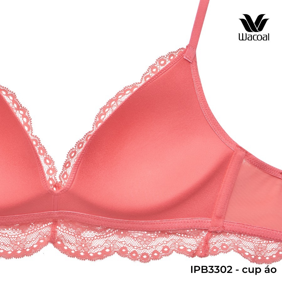 Áo lót Wacoal IPB3302 Trendy Bra không gọng nâng vừa mút mỏng < 1cm gom ngực tạo khe bralette PB3302 68HK smart size