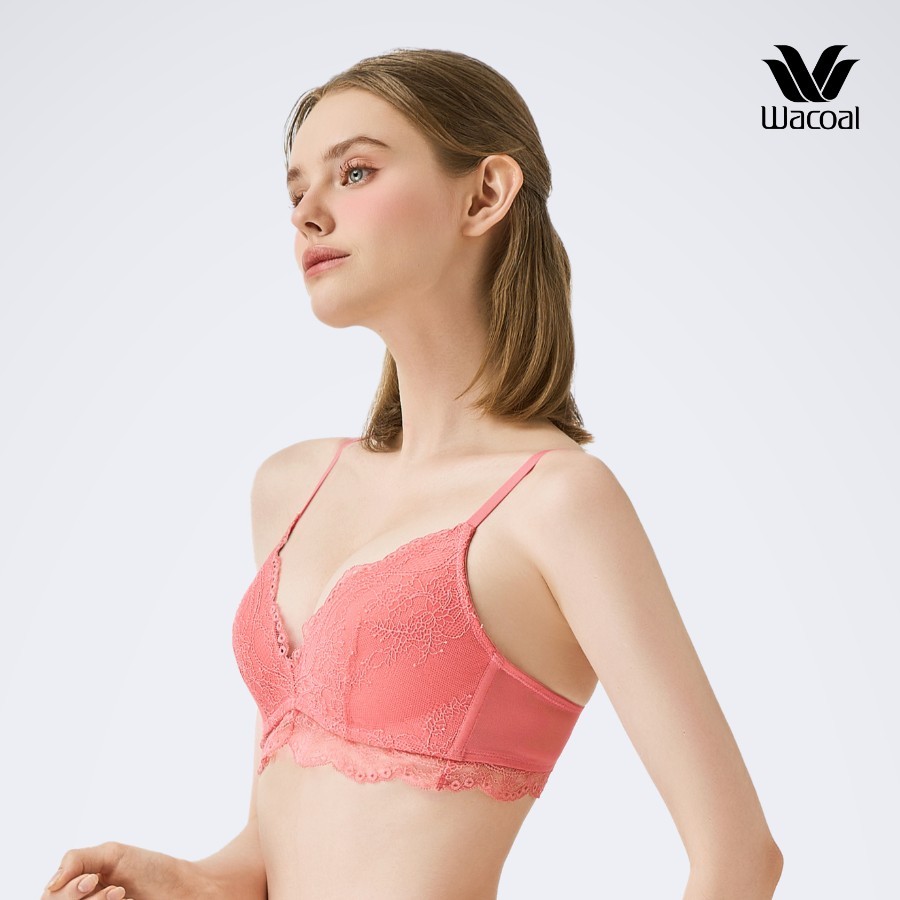 Áo lót Wacoal IPB3302 Trendy Bra không gọng nâng vừa mút mỏng < 1cm gom ngực tạo khe bralette PB3302 68HK smart size
