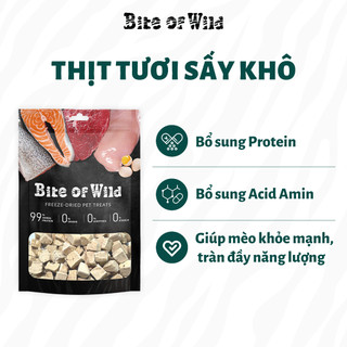 Thịt Sấy Khô Cho Mèo Bite of Wild Túi 40g Nhiều Vị Dành Cho Mèo Mọi Lứa Tuổi Không Chất Bảo Quản Pet Kool