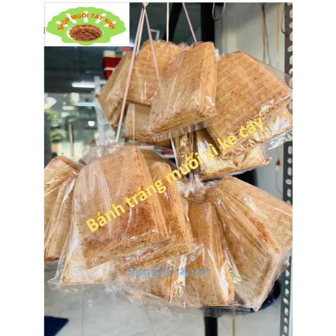 Bánh Tráng xi ke lắc muối - Xâu 10 Bịch