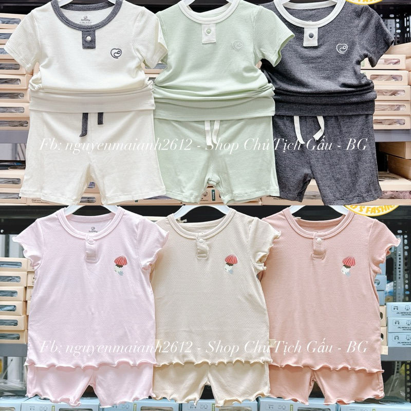 Bộ quần áo cộc tay cho bé hãng Bu Baby | Shopee Việt Nam