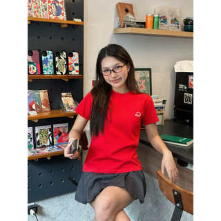 Áo Thun Nữ Baby Tee Đỏ "Choose Your Own Happy" 250gsm cotton 2 chiều