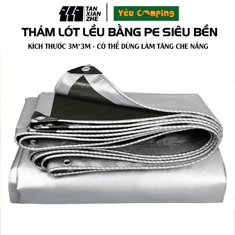 Thảm, bạt lót lều cắm trại TANXIANZHE, chống ẩm, cách nhiệt chất liệu PE siêu bền bảo hành 12 tháng | BigBuy360 - bigbuy360.vn
