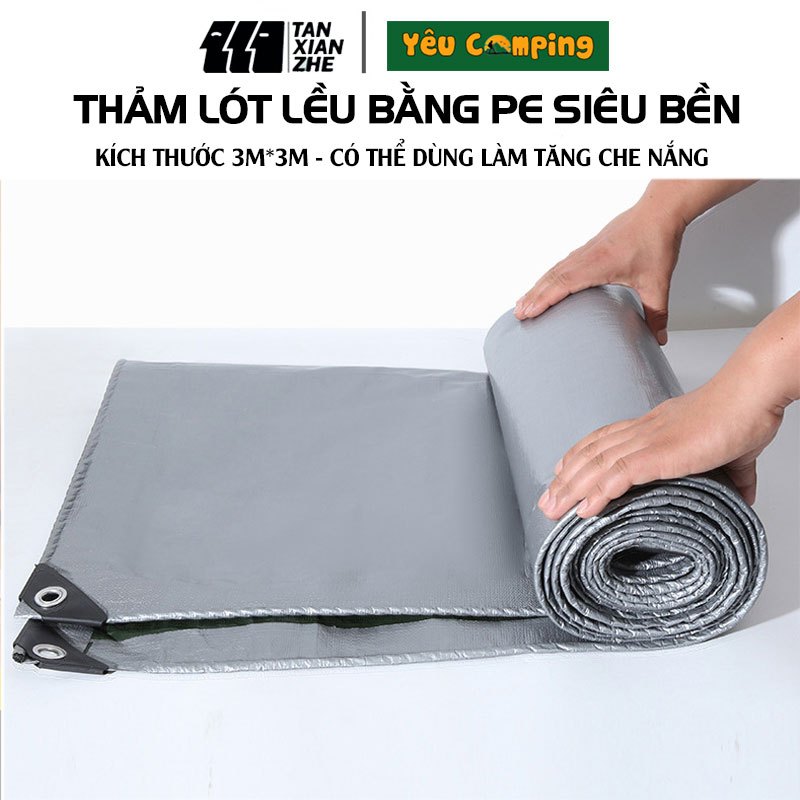 Thảm, bạt lót lều cắm trại TANXIANZHE, chống ẩm, cách nhiệt chất liệu PE siêu bền bảo hành 12 tháng | BigBuy360 - bigbuy360.vn