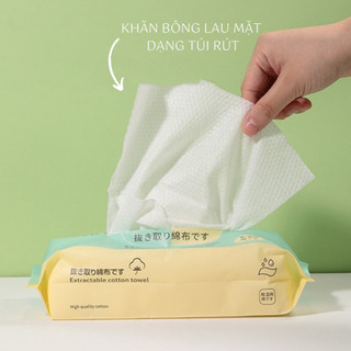 BÔNG TẨY TRANG 222 MIẾNG LMLTOP -  (MUA 3 TÚI BTT TẶNG 1 BỊCH KHĂN BÔNG LAU MẶT)