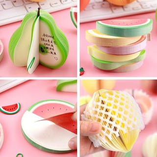 3 Note Ghi Chú Hoa Quả - Thỏ Hồng VPP