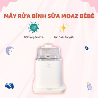 Máy Rửa Bình Sữa Moaz BéBé Công Dụng Tiệt Trùng Sấy Khô Và Bảo Quản Dụng Cụ Cho Bé MB 064