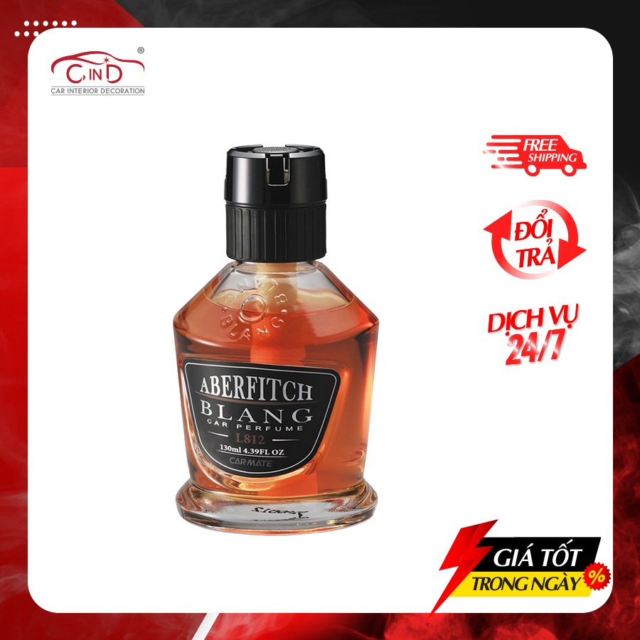Nước Hoa Khử Mùi Trên Ô Tô CARMATE Blang Liquid VF L812 Aberfitch 130ml Phù Hợp Cho Nhiều Dòng Xe Hơi Xe Tải