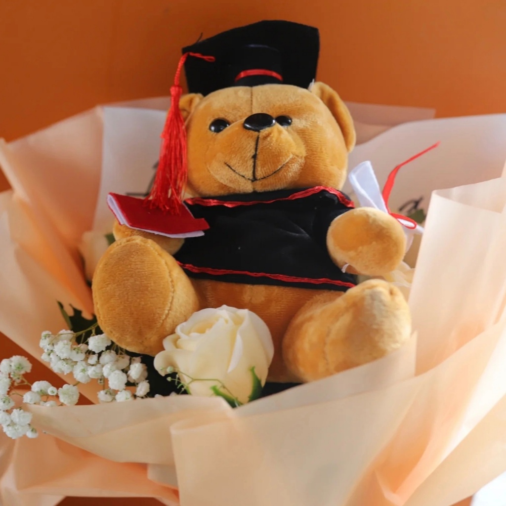 Gấu Bông Tốt Nghiệp Gấu Bông Cử Nhân Tặng Bạn Bè Ngày Ra Trường - Babi mama - G143