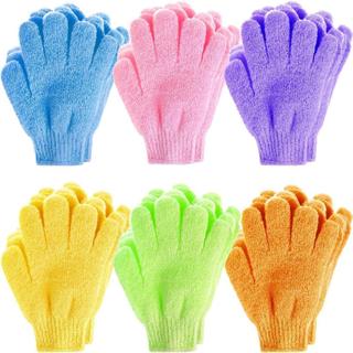 SET 10 Găng Tay Tắm Chà Xát Dày Hai Mặt Tẩy Tế Bào Chết Mát Xa Cơ Thể, Bao Tay Tắm Tẩy Tế Bào Chết Body 88498