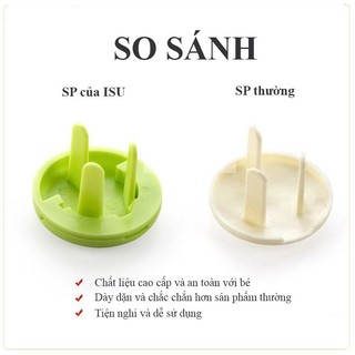 Nút Bịt Ổ Điện An Toàn Cho Bé, Bịt Ổ Cắm Có Quai Cầm Chống Giật Chống Cháy Cao Cấp 88495