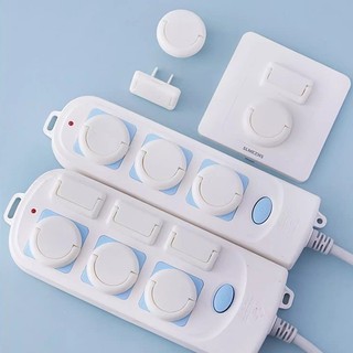 Nút Bịt Ổ Điện An Toàn Cho Bé, Bịt Ổ Cắm Có Quai Cầm Chống Giật Chống Cháy Cao Cấp 88495