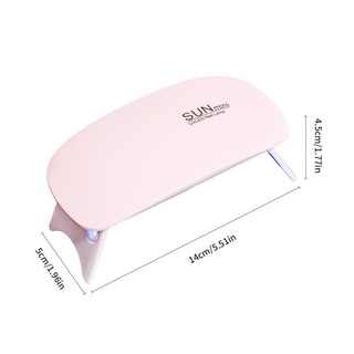 Máy Hơ Gel Hơ Móng Tay Mini SUN5 6W, Đèn LED UV Mini Sạc USB Hong Khô Sơn Móng Tay Tiện Dụng 88832