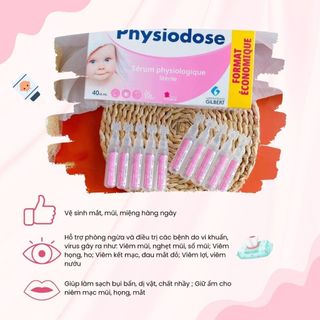Nước Muối Sinh Lý Pháp Hỗ Trợ Vệ Sinh Mắt Mũi Miệng Sạch Sẽ Cho Bé