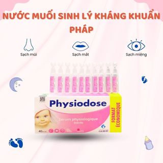 Nước Muối Sinh Lý Pháp Hỗ Trợ Vệ Sinh Mắt Mũi Miệng Sạch Sẽ Cho Bé