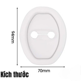Combo 4 Miếng Đệm Khoá Cửa Silicone - Chống Va Đập Chống Sốc Tránh Làm Hỏng Cửa Xe Ô Tô Hiệu Quả