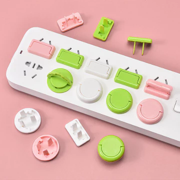 SET 50 Bịt Ổ Điện 2 Chân Và 3 Chân Chống Giật An Toàn Cho Bé, Nút Bịt Ổ Cắm Thông Minh Siêu Bền 88495