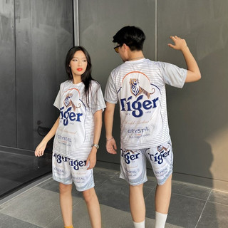 Bộ Nam Hè Thể Thao Chất Thun LẠNH , Mẫu Mới Đẹp Chất ( Bộ BIA TIGER BẠC ) KL2