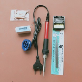Bộ 10 thứ mỏ hàn nhiệt phổ thông 220V/60W .Mỏ hàn thiếc, hàn chì, hàn nhựa thông . Mỏ hàn,tay hàn que mini .