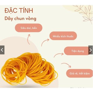 Túi 500g dây chun vòng buộc, vòng chun nịt đủ size