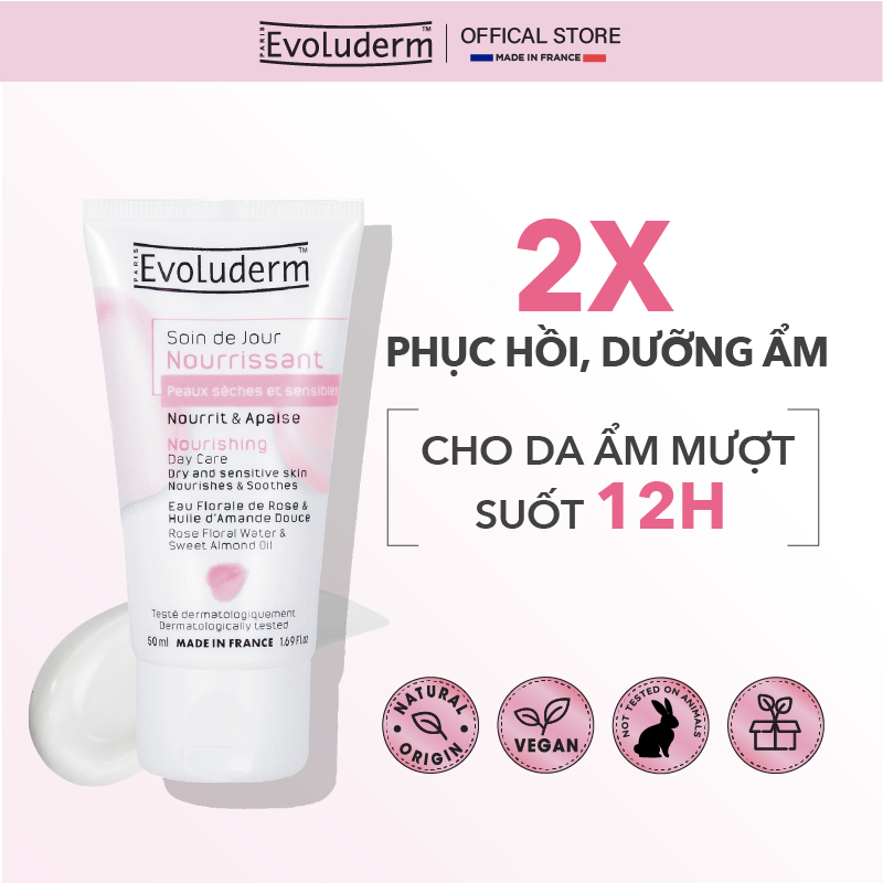 [LIVE] Kem dưỡng ẩm phục hồi và nuôi dưỡng làn da Evoluderm 50ml