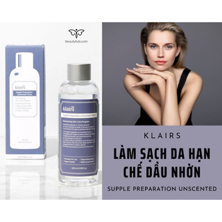 Nước Hoa Hồng Không Mùi Dưỡng Ẩm Da Và Làm Mềm Da Dear Klairs Supple Preparation Unscented Toner 180ml