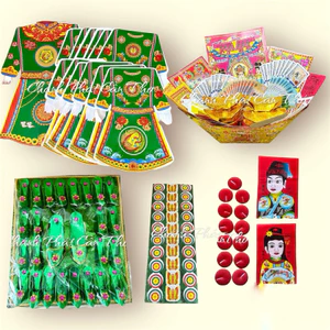 Trọn Bộ Cúng Căn, Thôi Nôi, Đầy Tháng Bé Trai Bé Gái Màu Xanh, Đỏ, Hồng