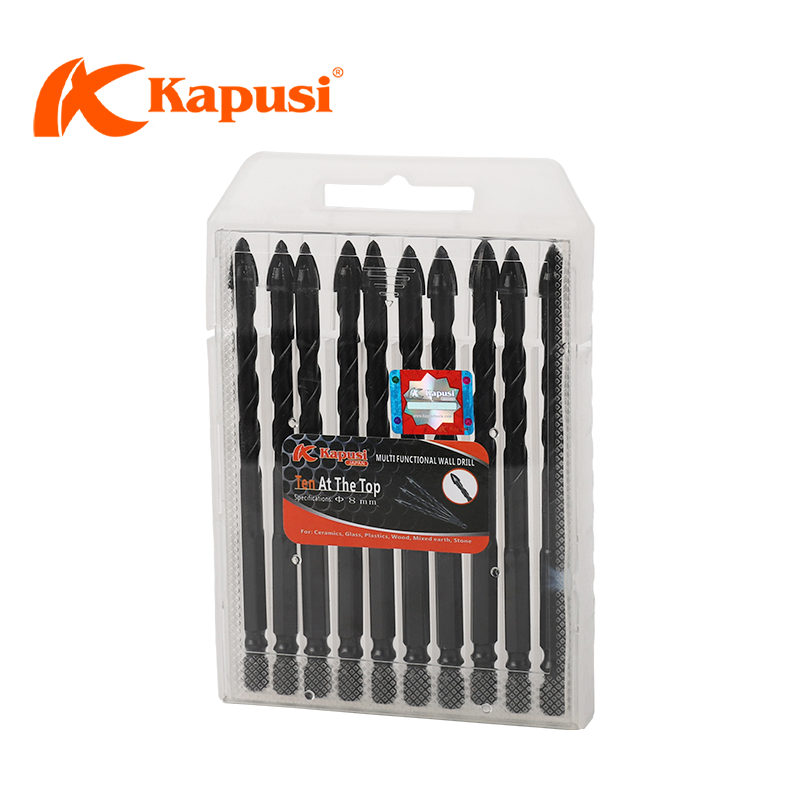 Mũi Khoan 4 Cạnh Kapusi Nhật Bản Chuôi Lục Giác 6-8-10-12mm Khoan Kính, Gạch Men, Đá Hoa Cương
